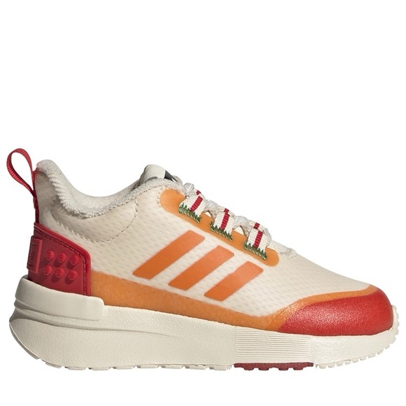 adidas Boys Infant Racer TR X Lego Shoes Ecru Tint/​Bahia Orange/​Red - Picture 1 of 7